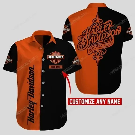 HD Short Sleeve Shirts Custom Name D2