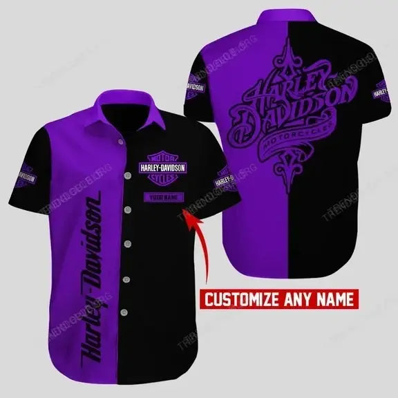 HD Short Sleeve Shirts Custom Name D2