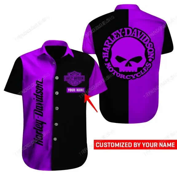 HD Short Sleeve Shirts Custom Name D3