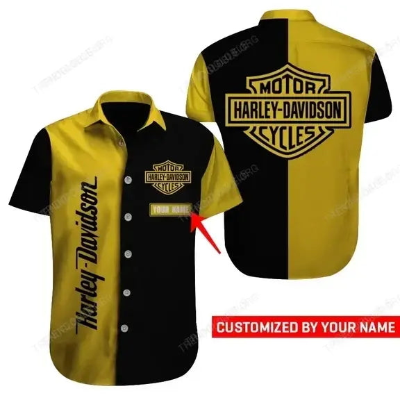 HD Short Sleeve Shirts Custom Name D1