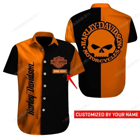 HD Short Sleeve Shirts Custom Name D3
