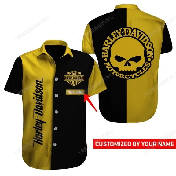 HD Short Sleeve Shirts Custom Name D3