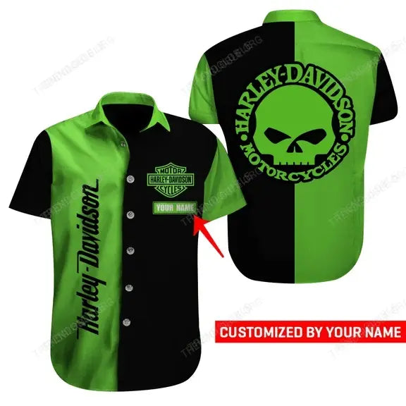 HD Short Sleeve Shirts Custom Name D3