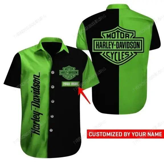 HD Short Sleeve Shirts Custom Name D1