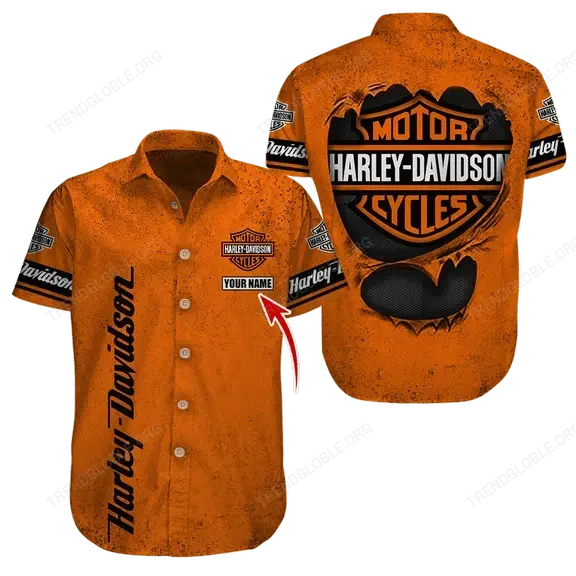 HD Short Sleeve Shirts Custom Name D31