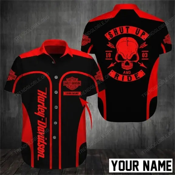 HD Short Sleeve Shirts Custom Name D33