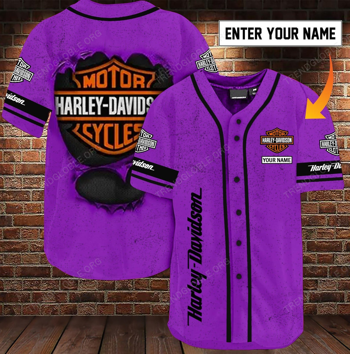 HD Baseball Shirt - CUSTOM NAME D91