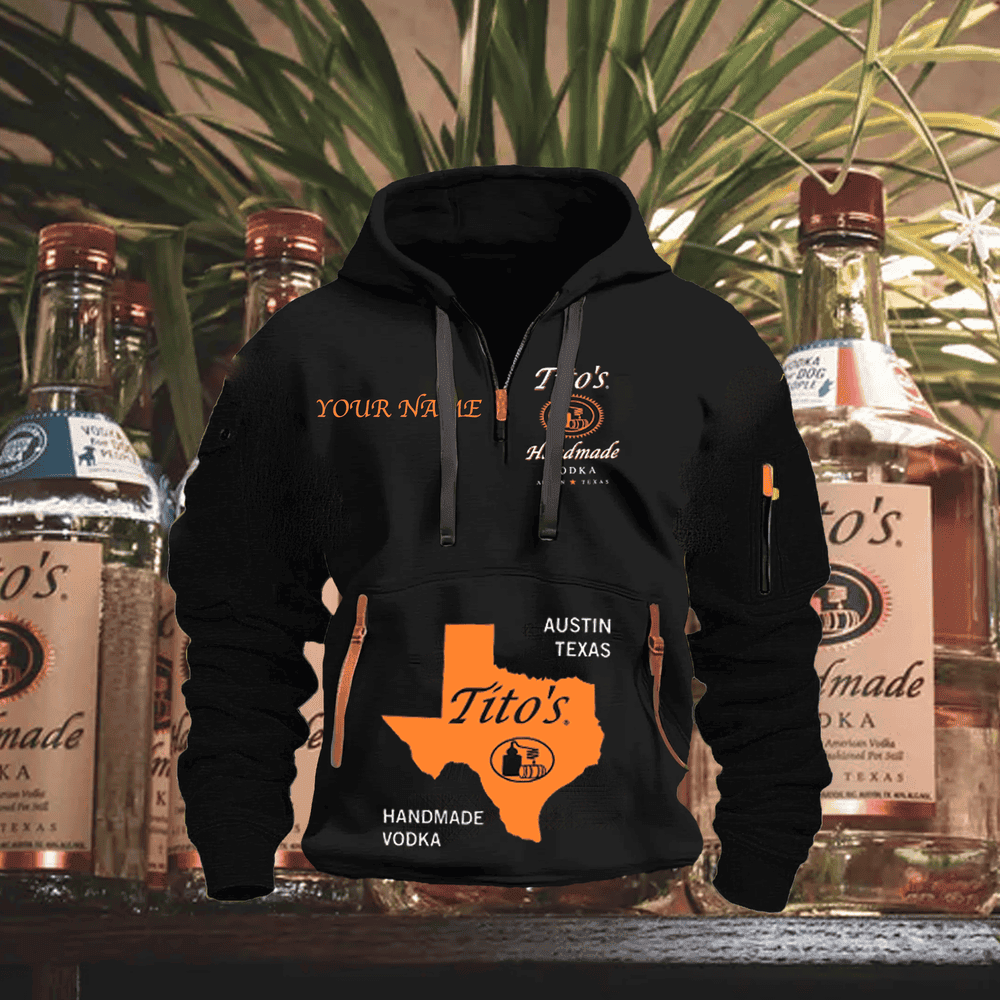 TT FULL PRINT QUATER ZIPPER JACKET