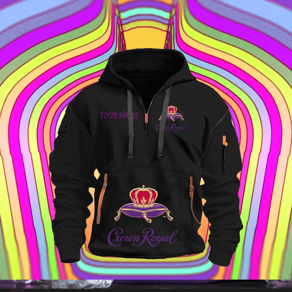 CR FULL PRINT QUATER ZIPPER JACKET