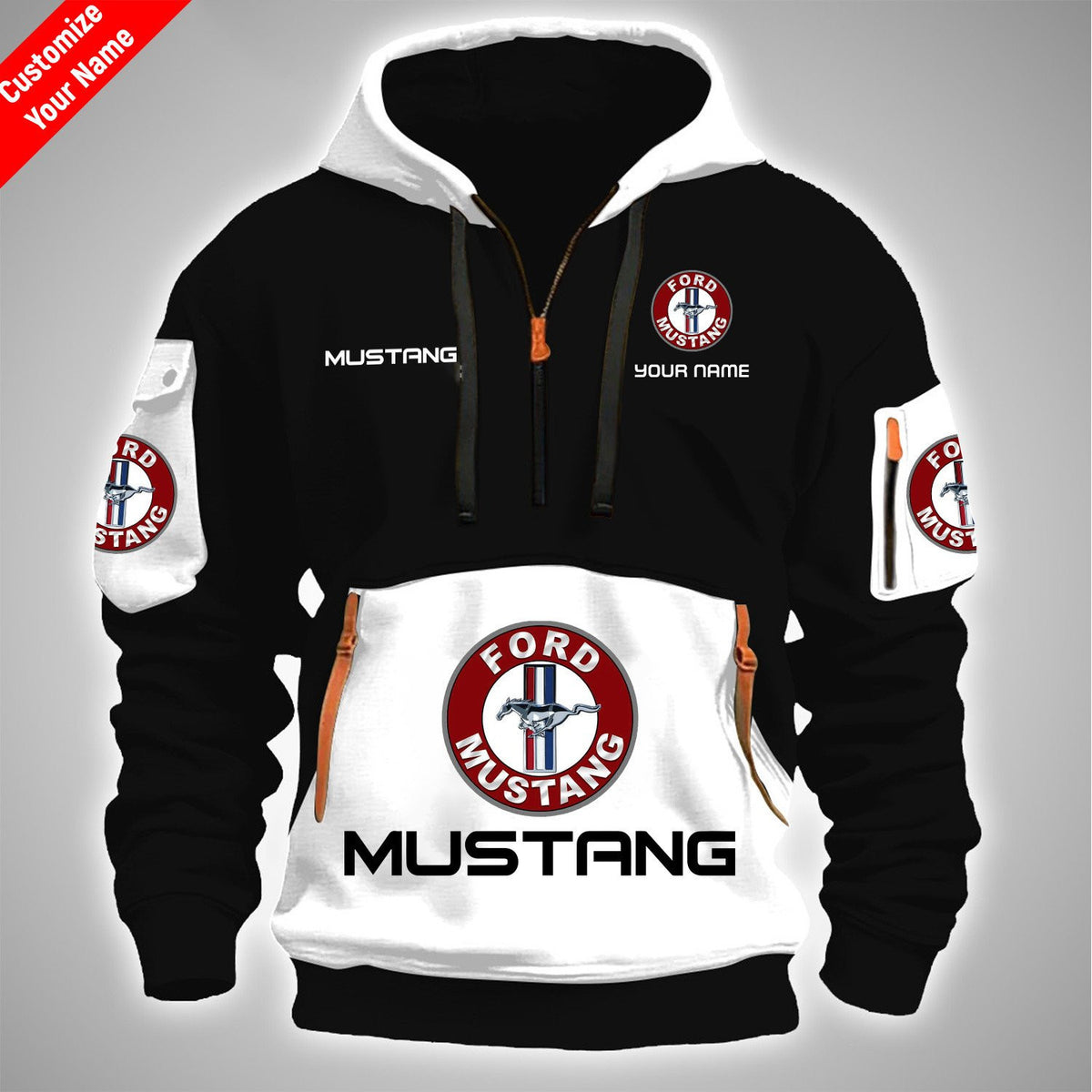 MT FULL PRINT QUATER ZIPPER JACKET