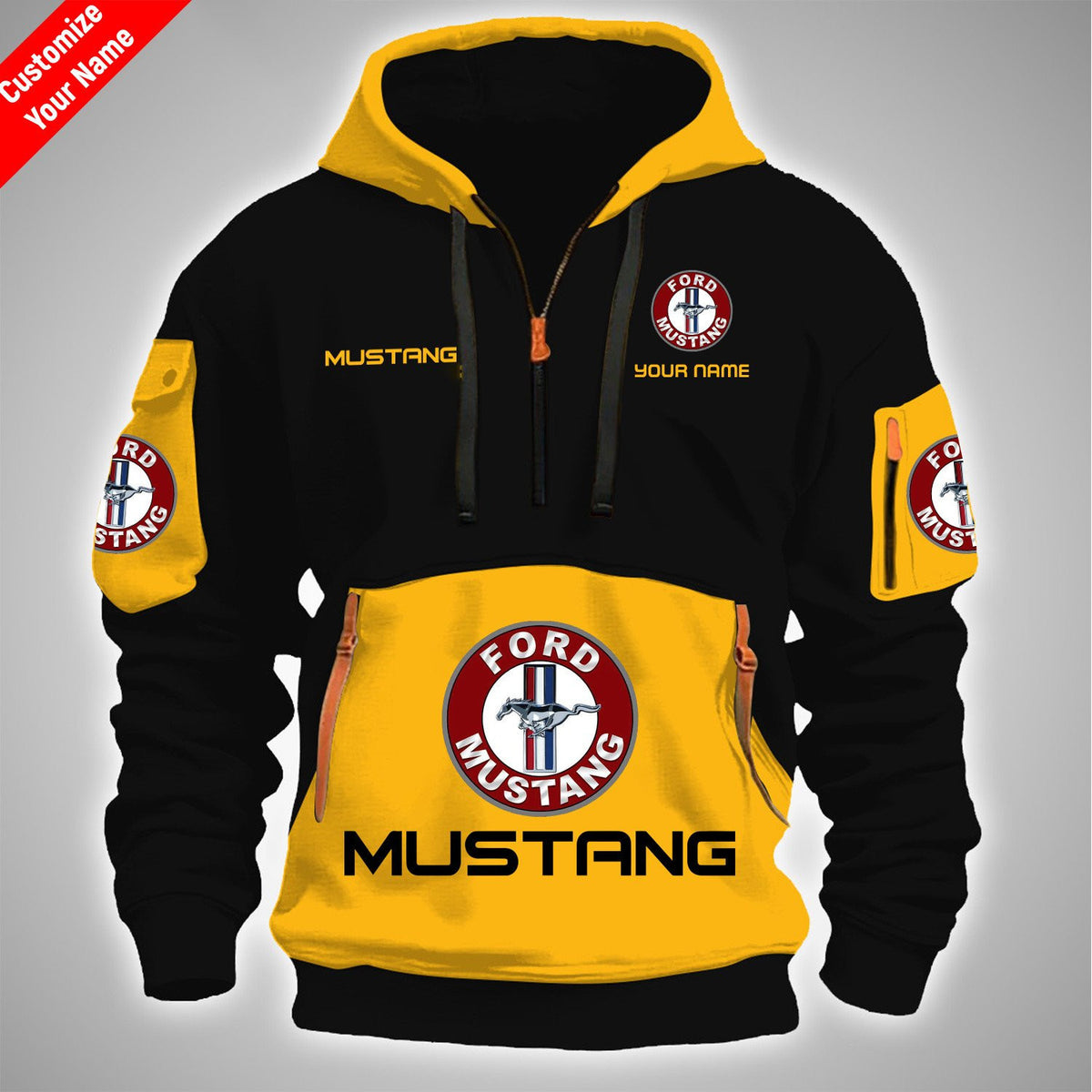 MT FULL PRINT QUATER ZIPPER JACKET