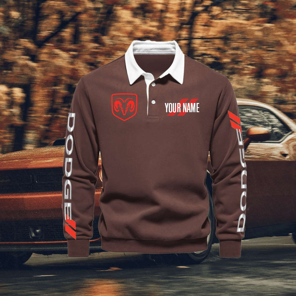 DG Custom Name Long Sleeve Polo Shirt