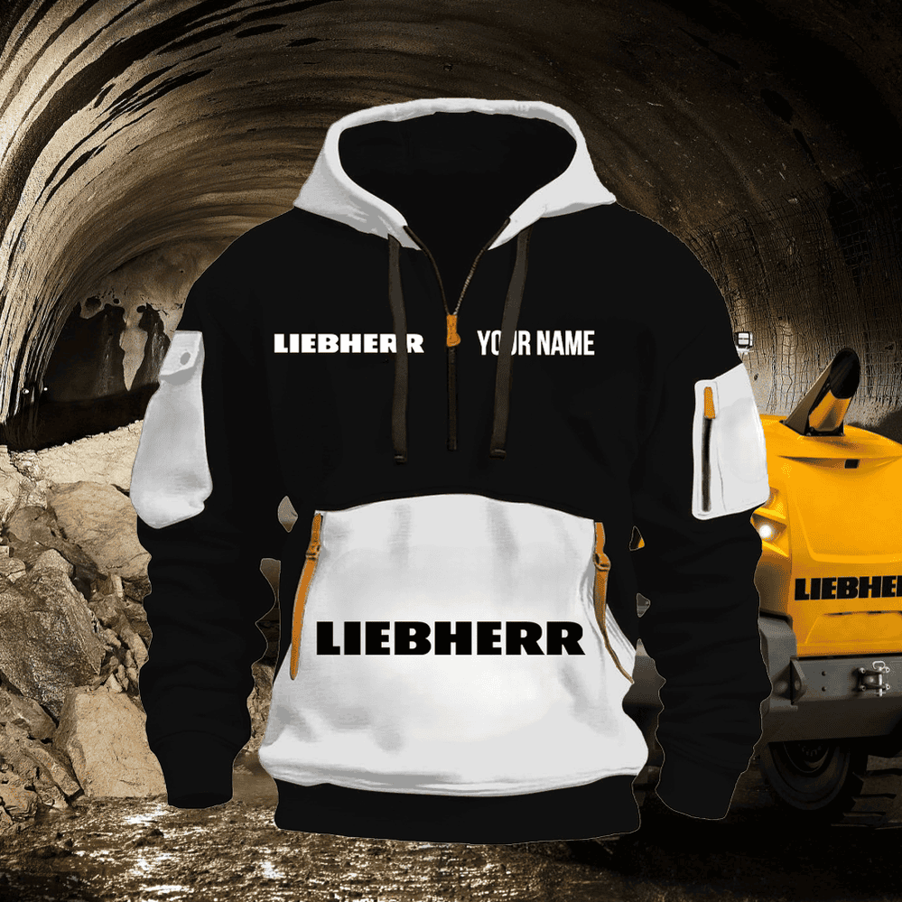 LB Custom Name Quater Zipper Jacket