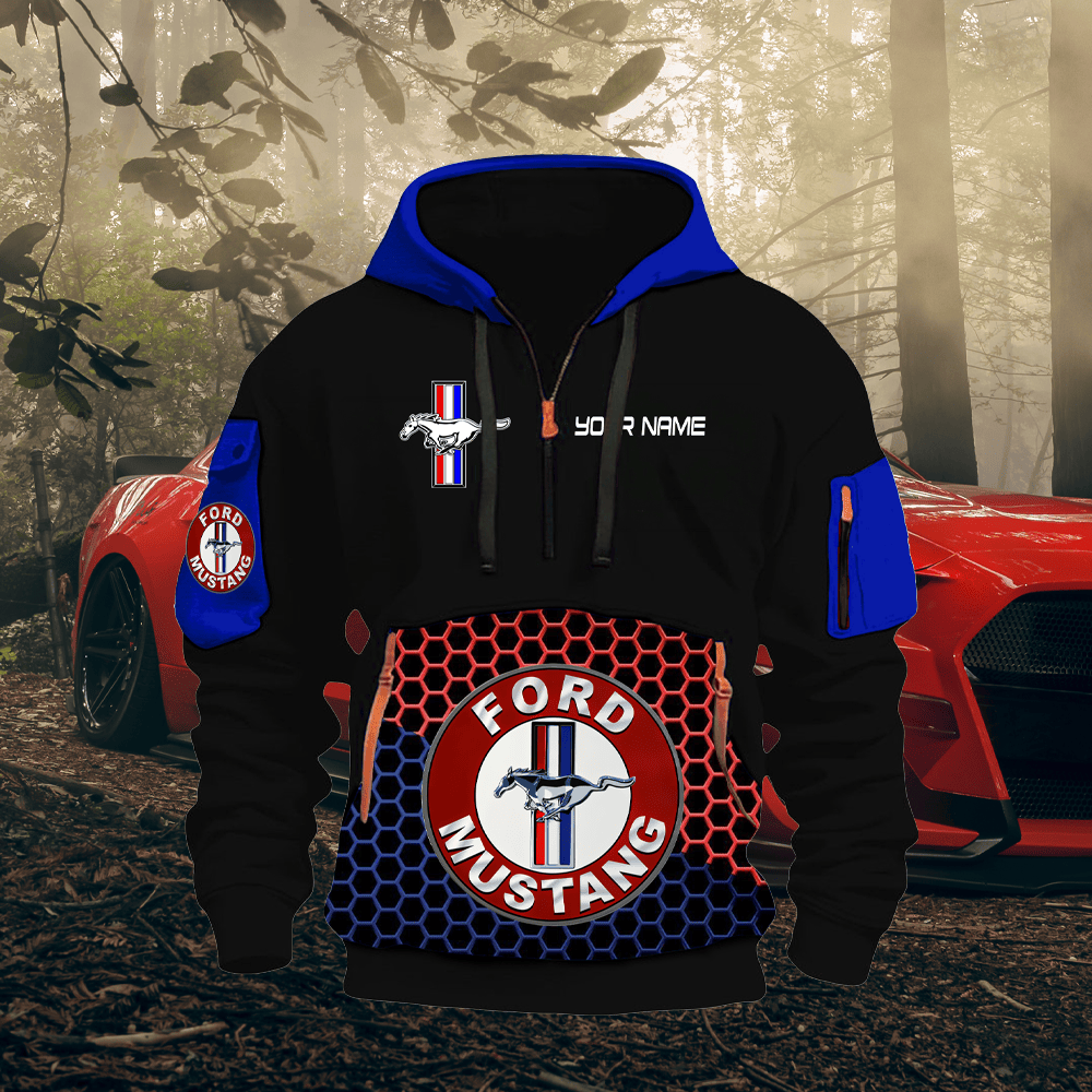 MT 3 Custom Name Quater Zipper Hoodie