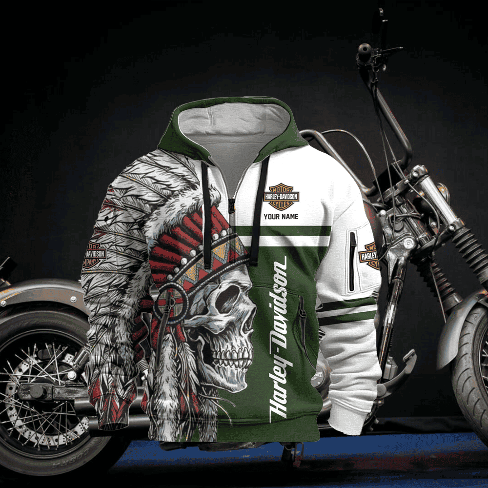 HD Custom Name Quater Zipper Jacket