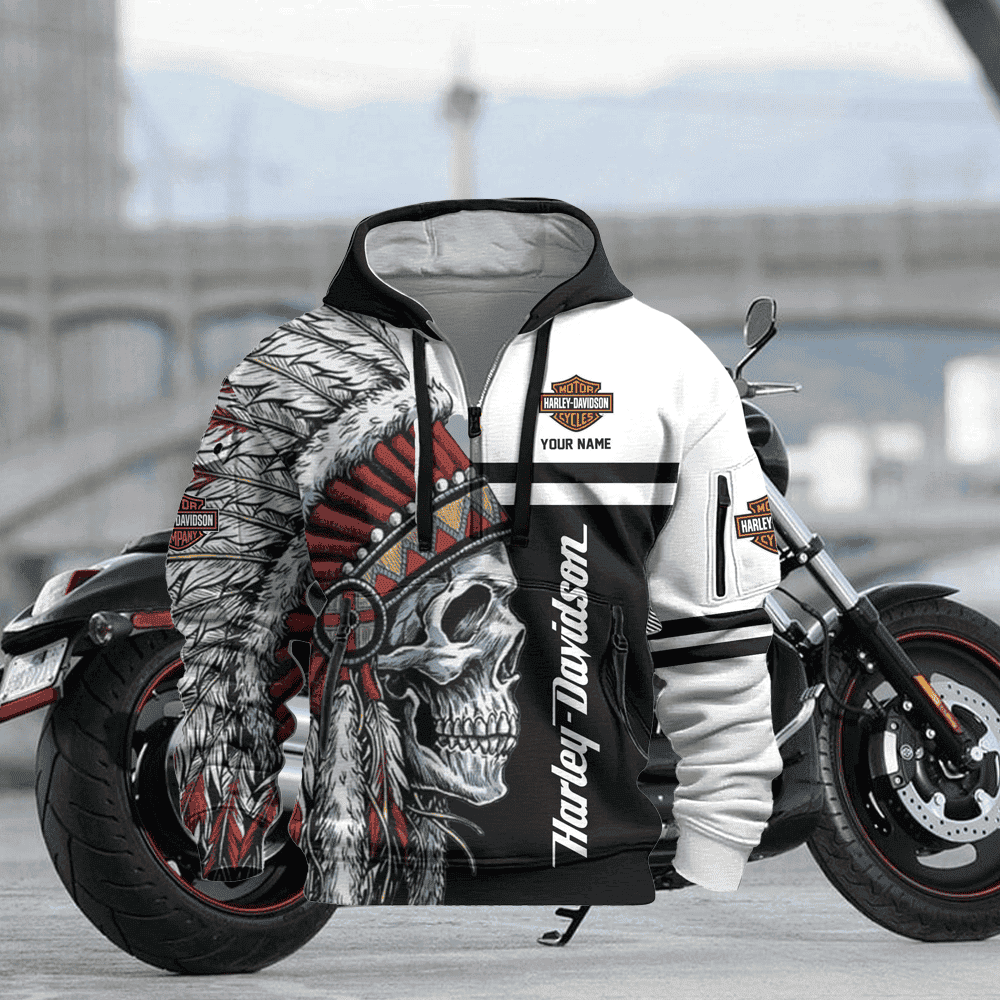 HD Custom Name Quater Zipper Jacket
