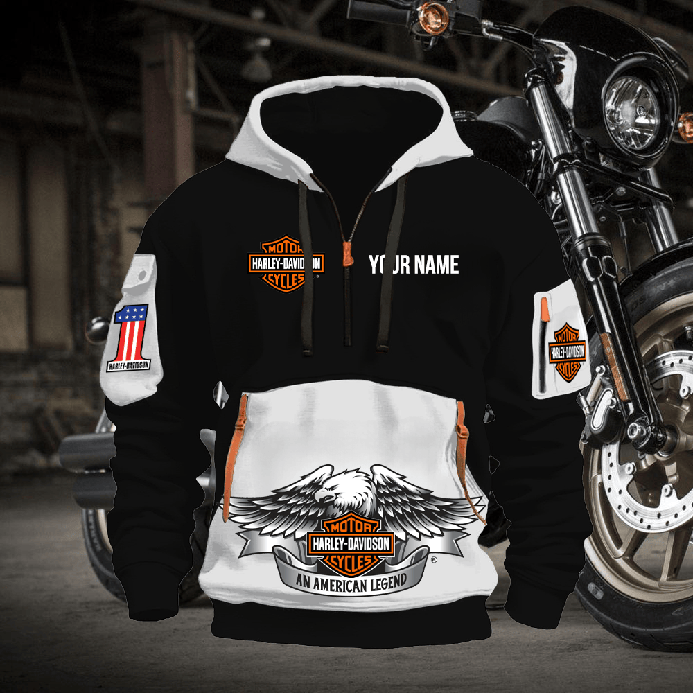 HD Custom Print Name Quater Zipper Jacket