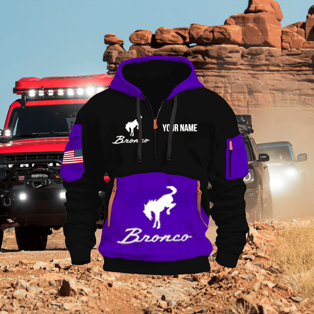 FD BR Custom Name Quarter Zipper Jacket