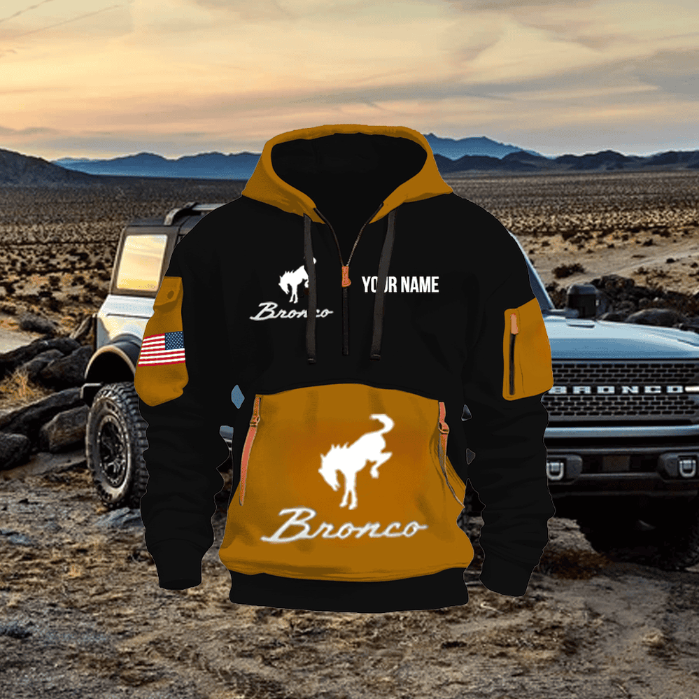 FD BR Custom Name Quarter Zipper Jacket