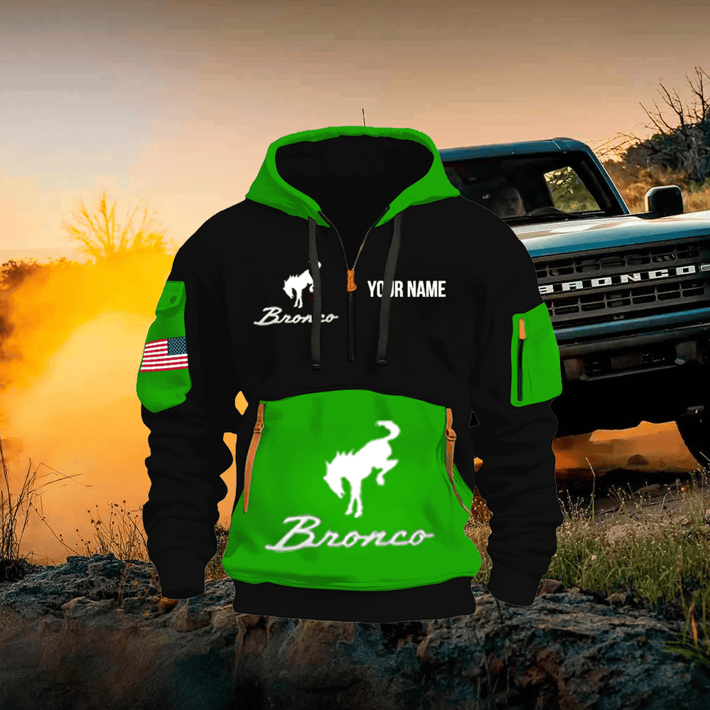 FD BR Custom Name Quarter Zipper Jacket