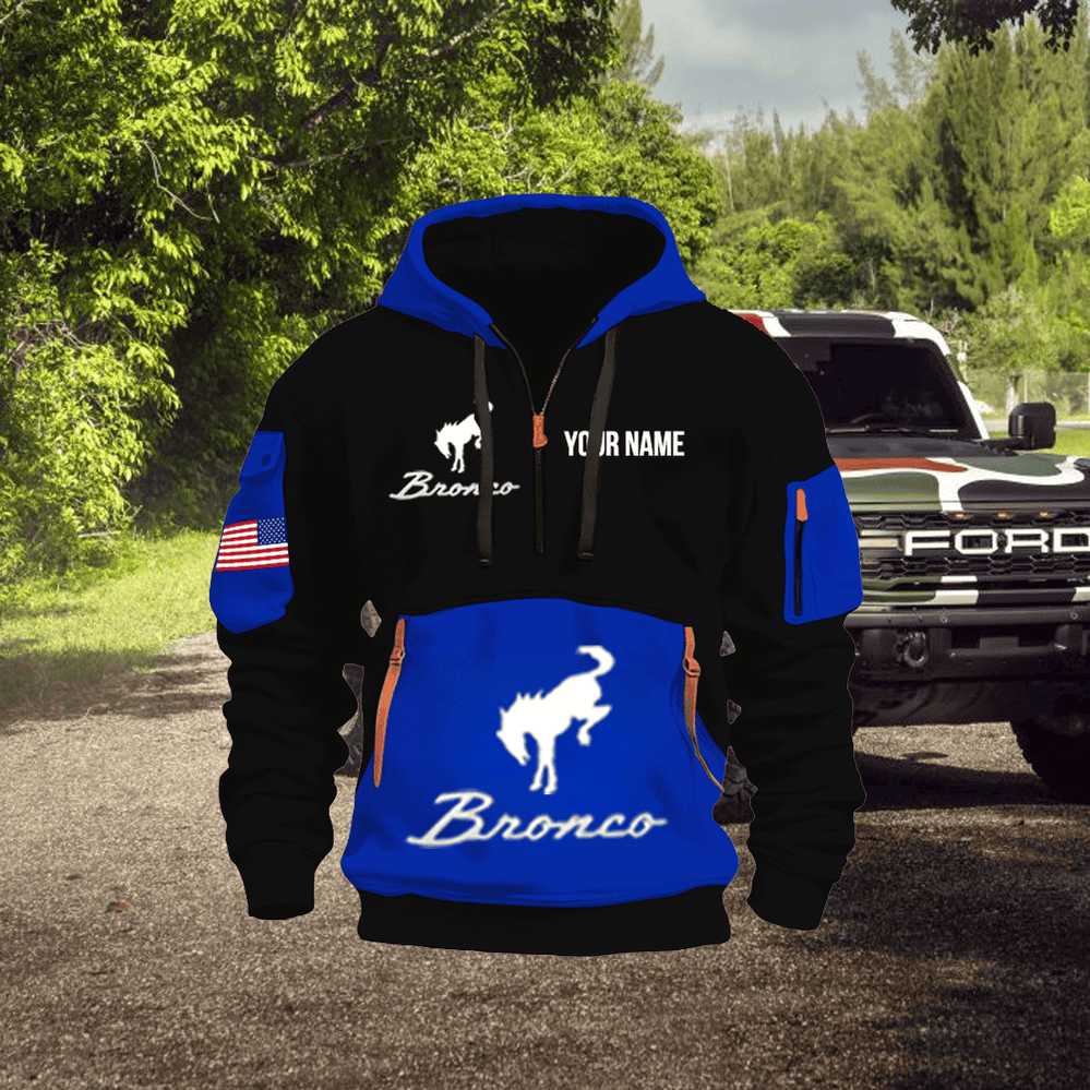 FD BR Custom Name Quarter Zipper Jacket