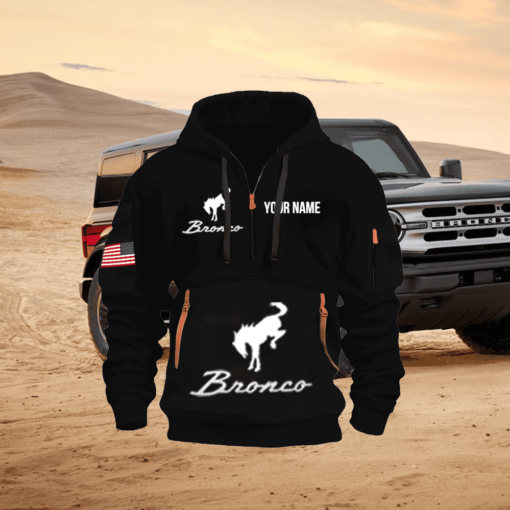 FD BR Custom Name Quarter Zipper Jacket