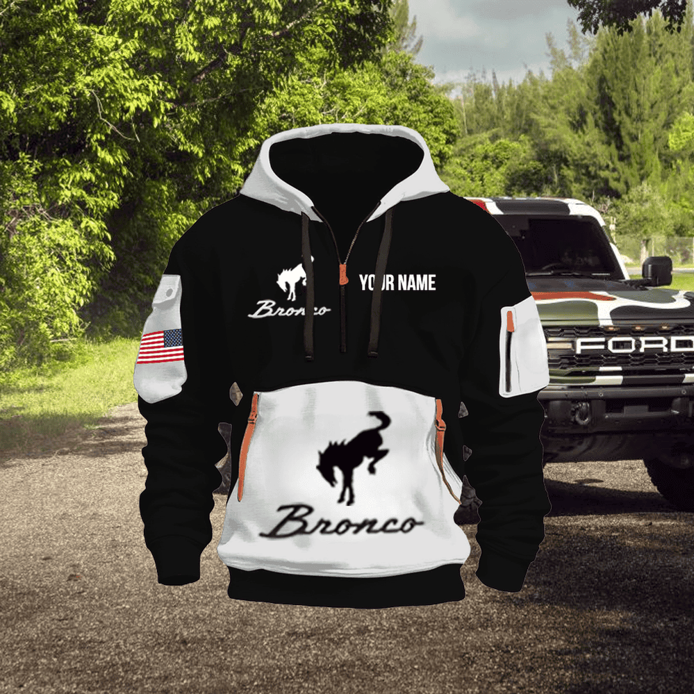 FD BR Custom Name Quarter Zipper Jacket