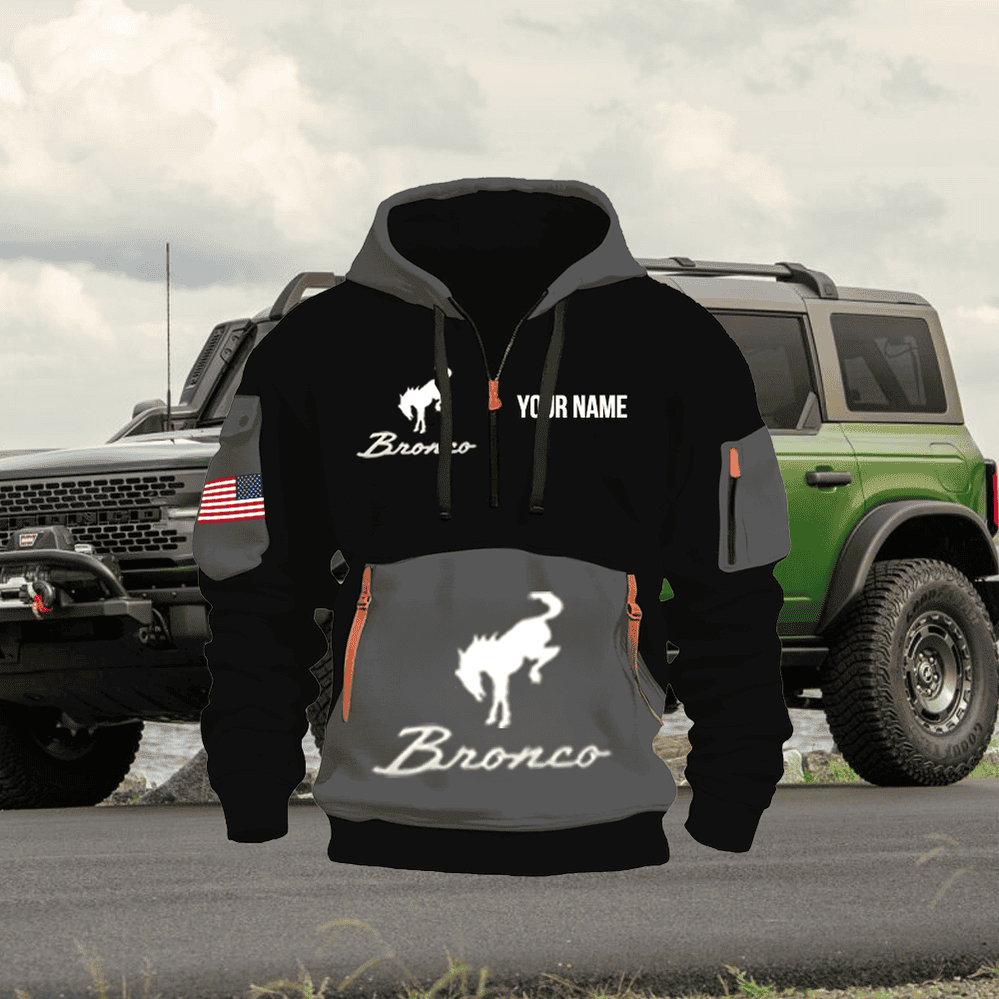 FD BR Custom Name Quarter Zipper Jacket