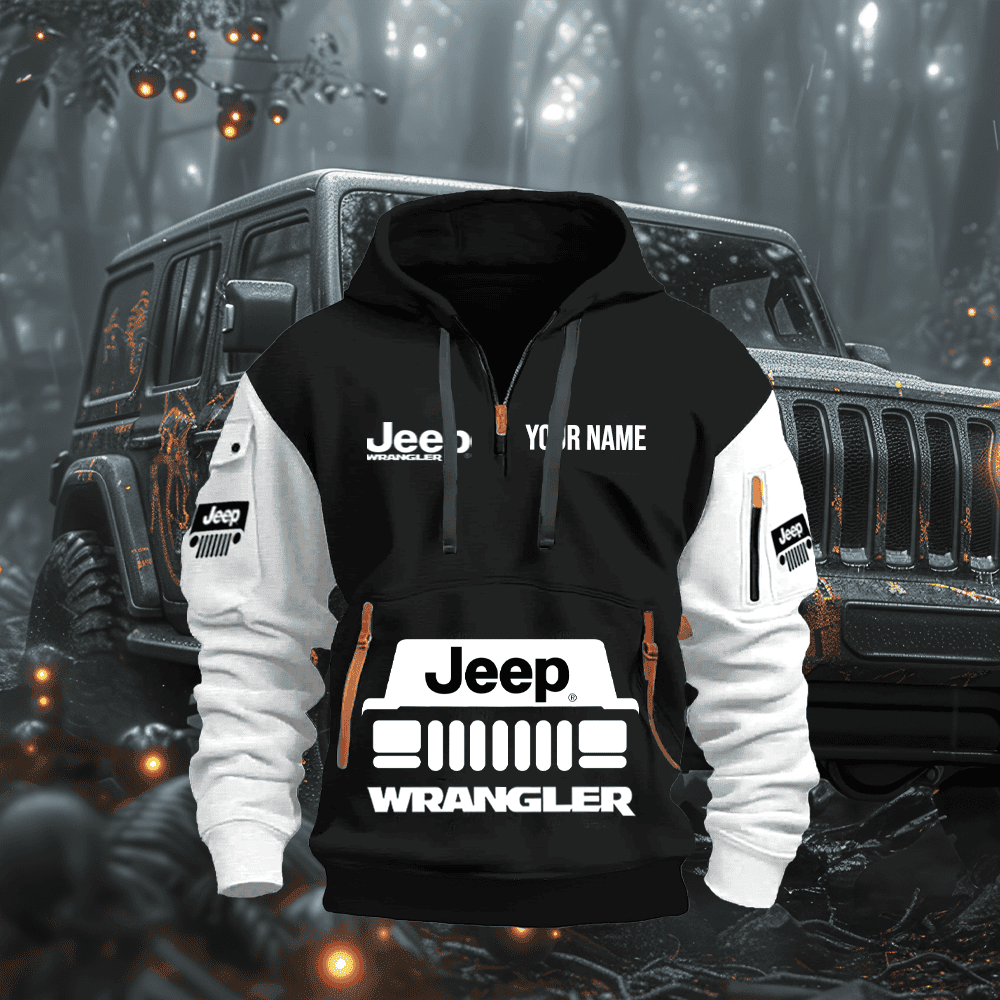 JP WL 2 PRINT QUATER ZIPPER JACKET