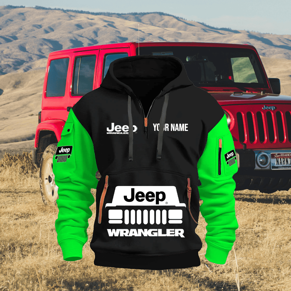 JP WL 2 PRINT QUATER ZIPPER JACKET