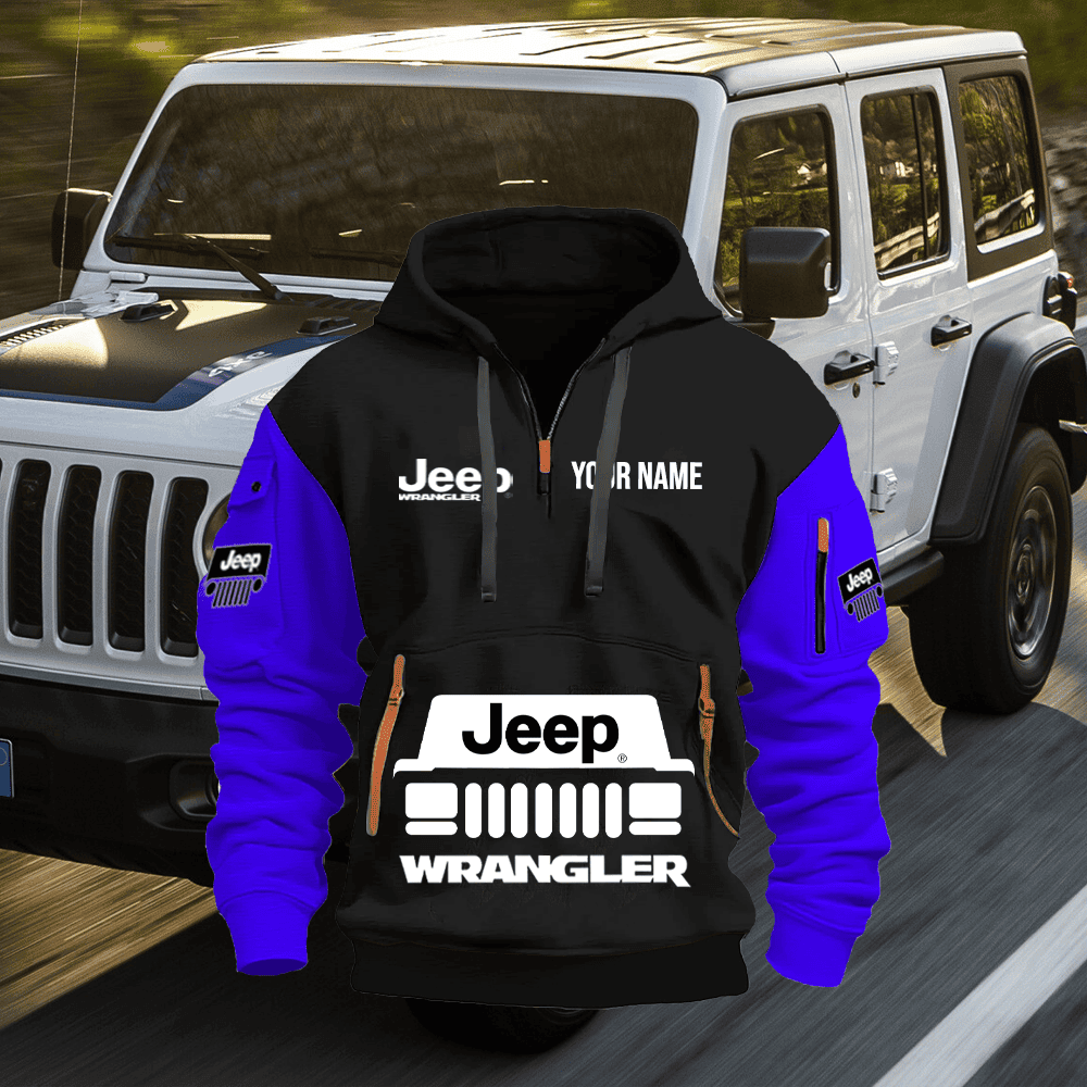 JP WL 2 PRINT QUATER ZIPPER JACKET