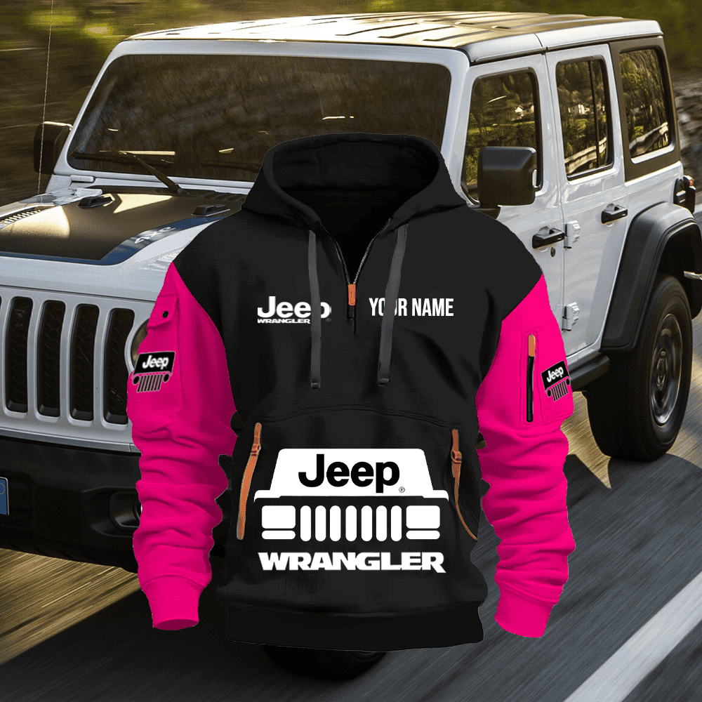 JP WL 2 PRINT QUATER ZIPPER JACKET