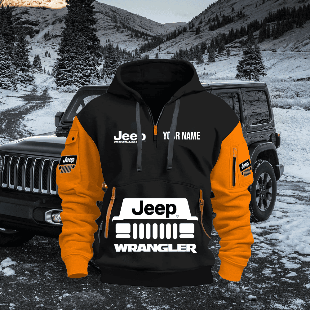 JP WL 2 PRINT QUATER ZIPPER JACKET