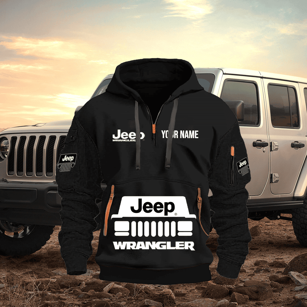 JP WL 2 PRINT QUATER ZIPPER JACKET