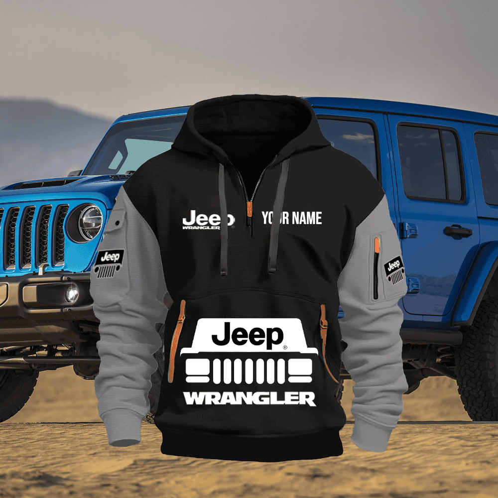 JP WL 2 PRINT QUATER ZIPPER JACKET