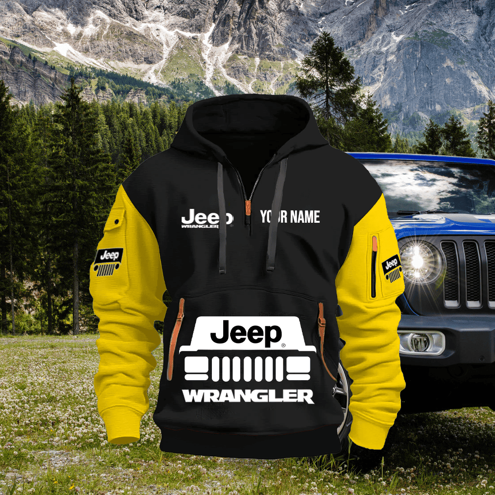 JP WL 2 PRINT QUATER ZIPPER JACKET