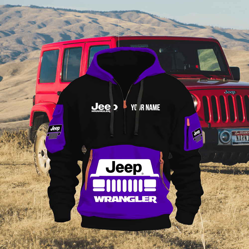 JP WL 2 Custom Name Quarter Zipper Jacket