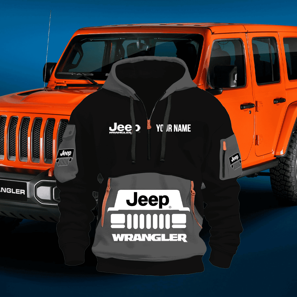JP WL 2 Custom Name Quarter Zipper Jacket