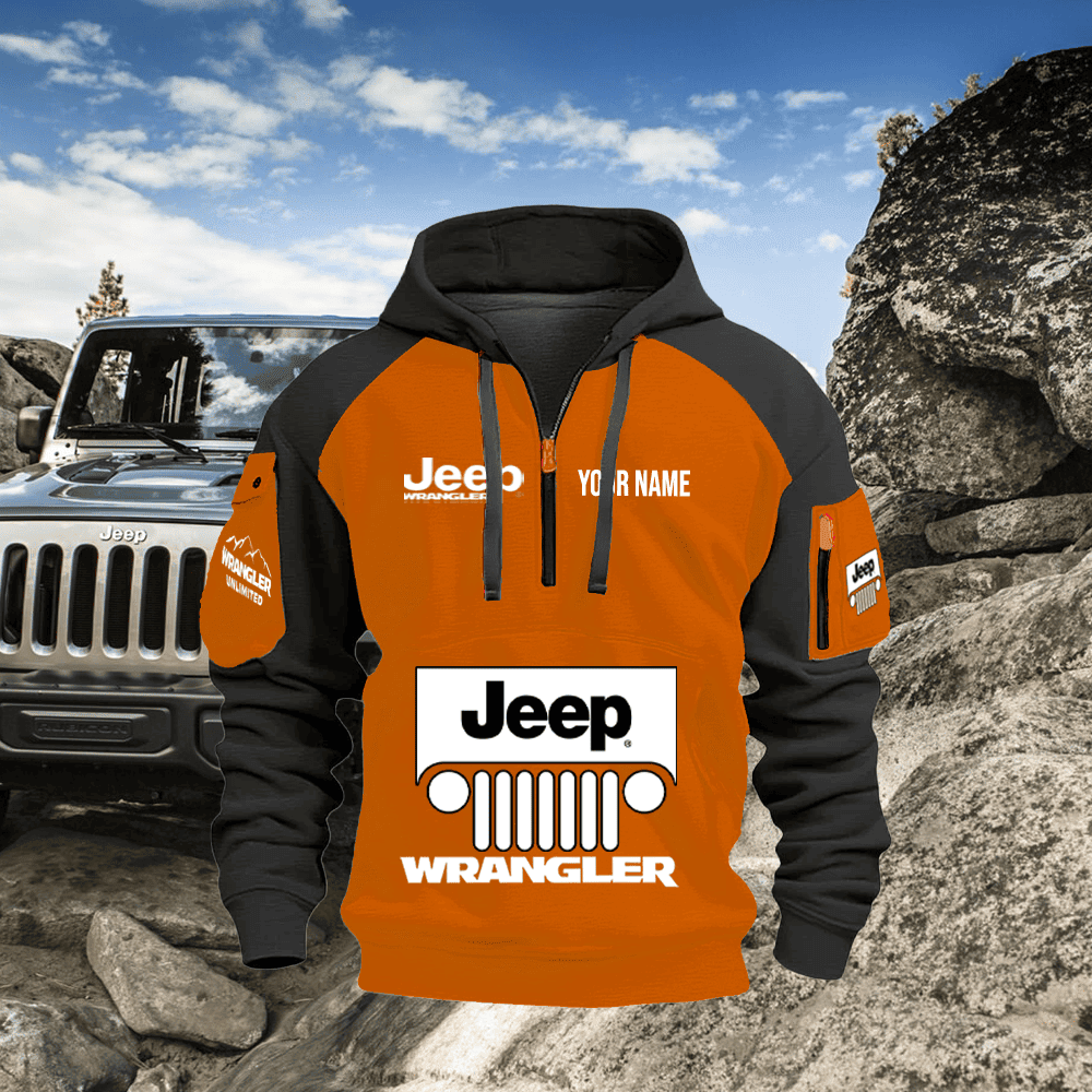 JP WL 3 Custom Name Quarter Zipper Jacket