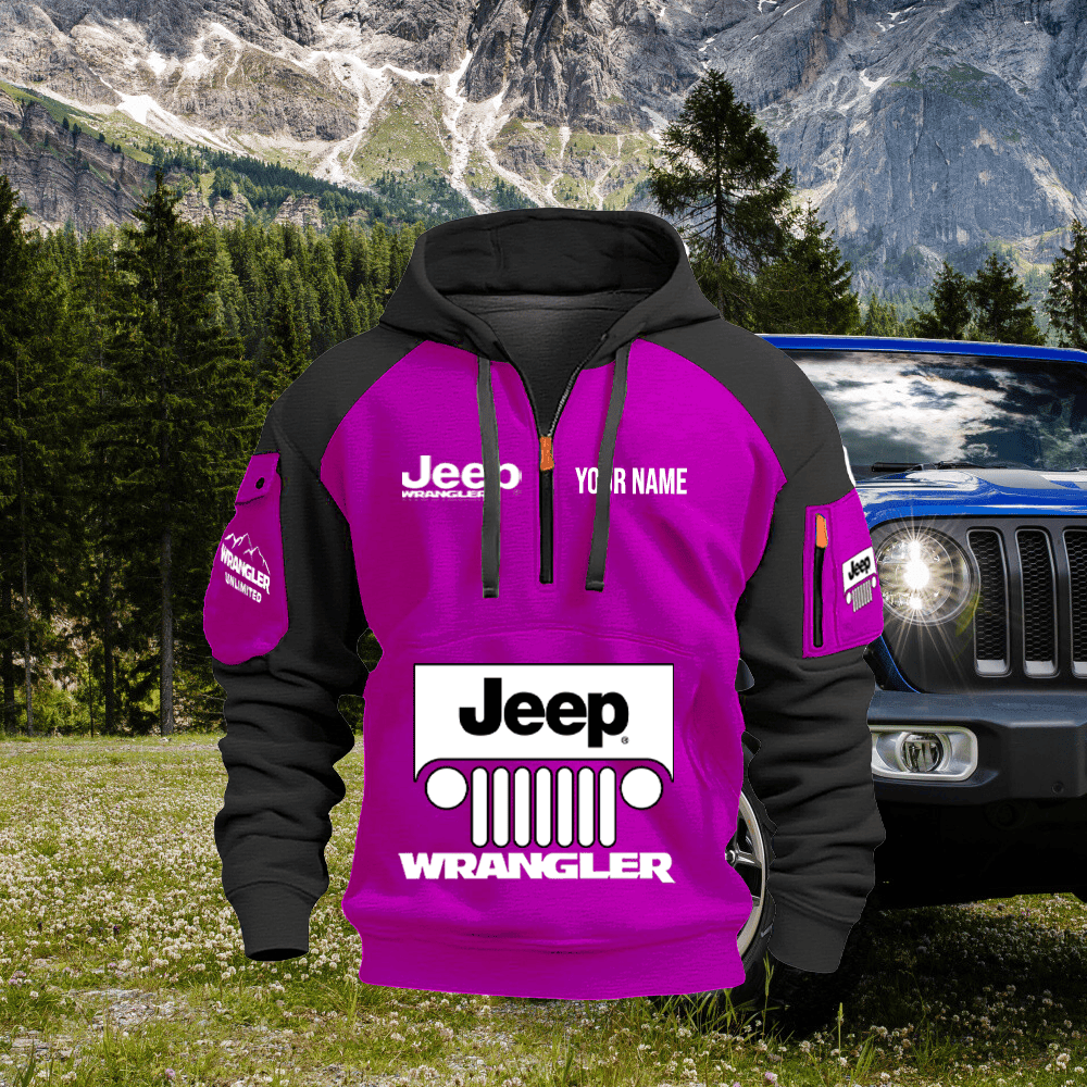 JP WL 3 Custom Name Quarter Zipper Jacket