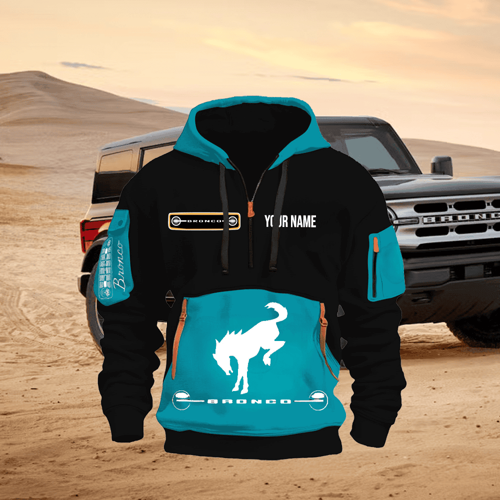 FD BR Custom Name Quarter Zipper Hoodie