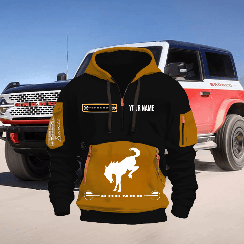 FD BR Custom Name Quarter Zipper Hoodie