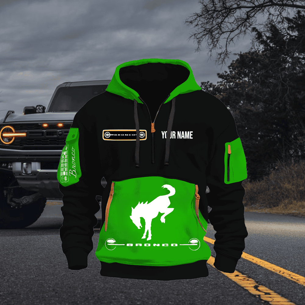 FD BR Custom Name Quarter Zipper Hoodie