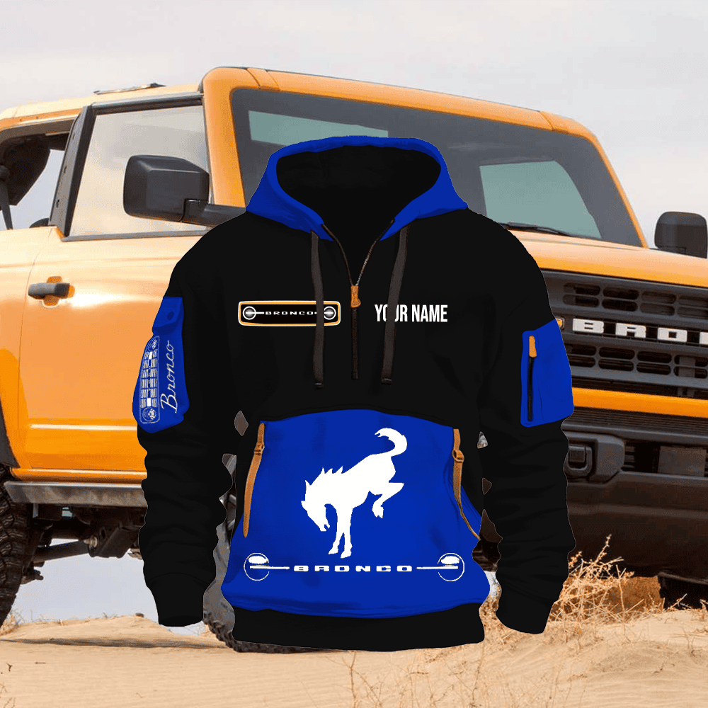 FD BR Custom Name Quarter Zipper Hoodie