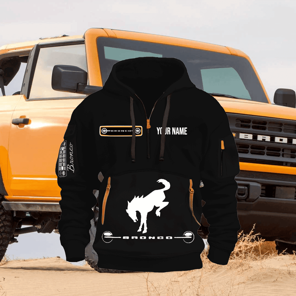 FD BR Custom Name Quarter Zipper Hoodie