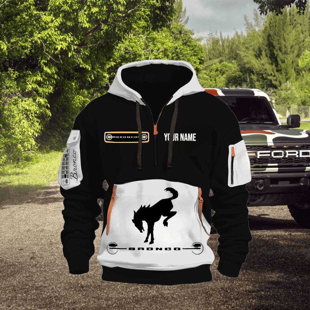 FD BR Custom Name Quarter Zipper Hoodie