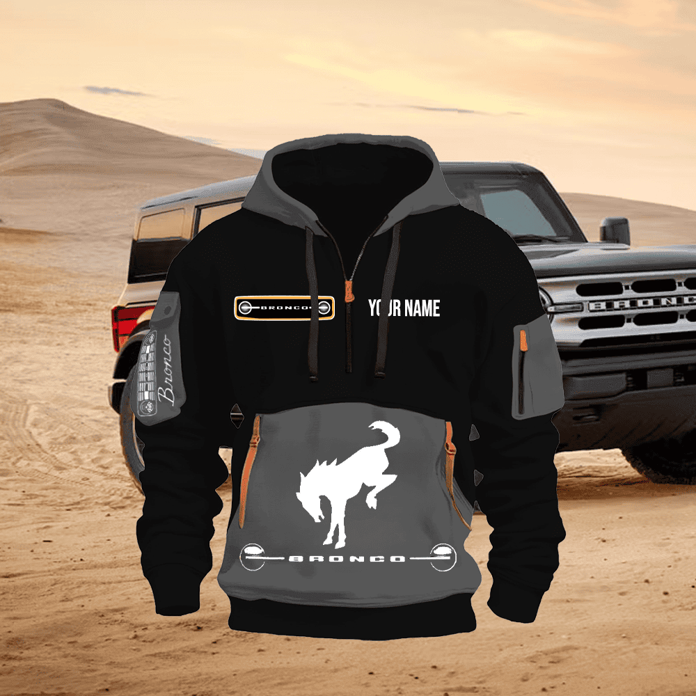 FD BR Custom Name Quarter Zipper Hoodie