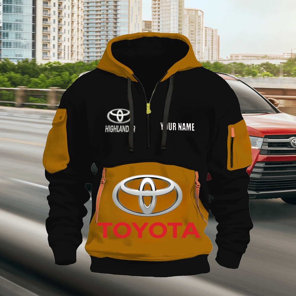 TY HL Custom Name Quarter Zipper Hoodie