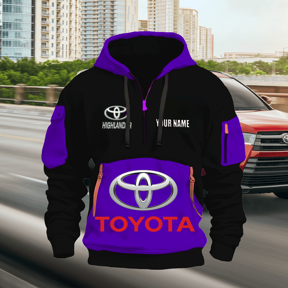 TY HL Custom Name Quarter Zipper Hoodie
