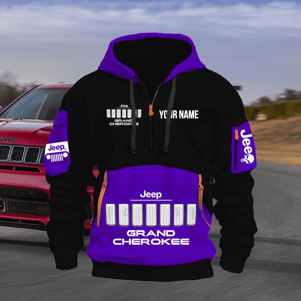 JP GC Custom Name Quarter Zipper Hoodie
